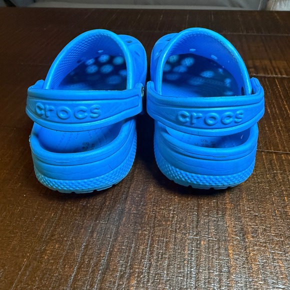 Crocs Baya Clogs Cobalt Blue Kids Size C 8 Slip On Water Shoes Toddler - Picture 5 of 8